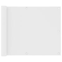 VidaXL Balkonscherm 75x500 cm oxford stof wit