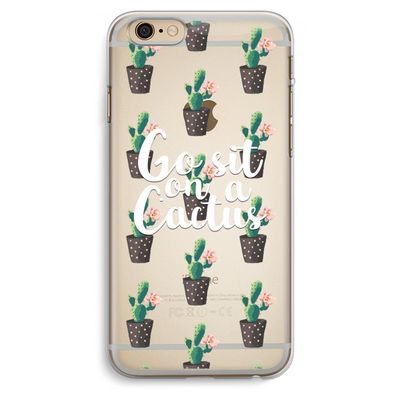Cactus quote: iPhone 6 Plus / 6S Plus Transparant Hoesje
