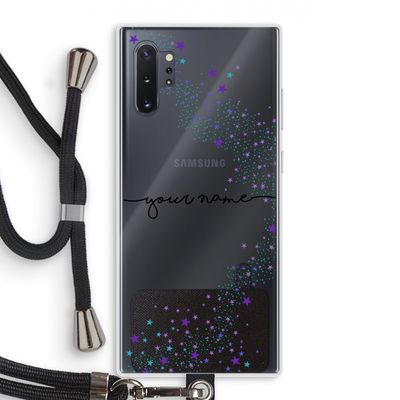 Sterren: Samsung Galaxy Note 10 Plus Transparant Hoesje met koord