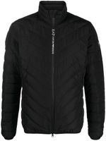 Ea7 Emporio Armani veste matelassée à patch logo - Noir