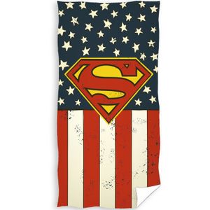 Superman Strandlaken Flag - 70 x 140 cm - Katoen