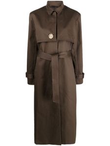 DESTREE Rudolf belted trench coat - Marron