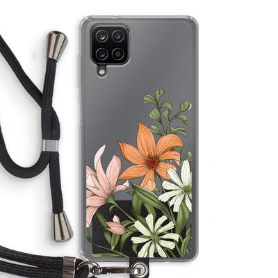 Floral bouquet: Samsung Galaxy A12 Transparant Hoesje met koord