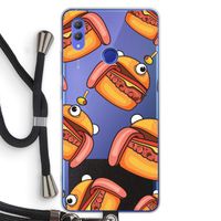 Hamburger: Honor Note 10 Transparant Hoesje met koord Hamburger: Honor Note 10 Transparant Hoesje met koord