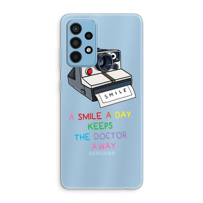 Smile: Samsung Galaxy A52 Transparant Hoesje