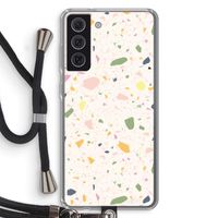 Terrazzo N°21: Samsung Galaxy S21 FE Transparant Hoesje met koord Terrazzo N°21: Samsung Galaxy S21 FE Transparant Hoesje met koord