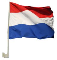 Nederlands Autovlaggen 2 stuks rood/wit/blauw 30 x 45 cm