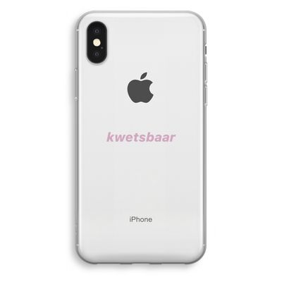 kwetsbaar: iPhone X Transparant Hoesje