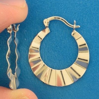 TFT Oorringen Zilver Gerhodineerd Glanzend