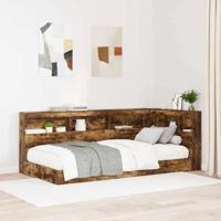 Opberghoofdbord met plank Gerookt eiken 90 cm Bewerkt hout