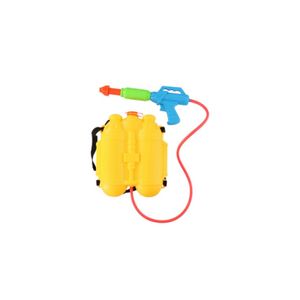 1x Waterpistolen spuit met rugzak watertank geel   -