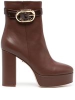 Dee Ocleppo bottines Mel 75 mm en cuir - Marron - thumbnail