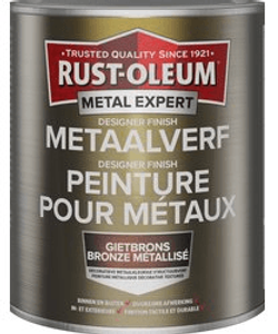 rust-oleum metal expert designer finish metaalverf gietbrons 750 ml
