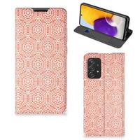 Samsung Galaxy A72 (5G/4G) | Hoesje met Magneet | Pattern Orange