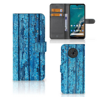 Nokia G50 Book Style Case Wood Blue