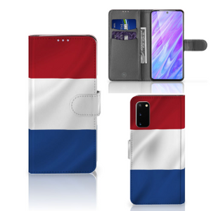 Samsung Galaxy S20 Bookstyle Case Nederlandse Vlag