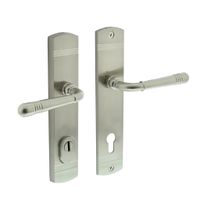 Intersteel Achterdeurbeslag Emily profielcilindergat 92mm met kerntrekbeveiliging mat nikkel