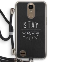 Stay true: LG K10 (2017) Transparant Hoesje met koord