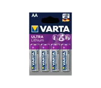 Varta Ultra Lithium AA 4-pack Batterijen