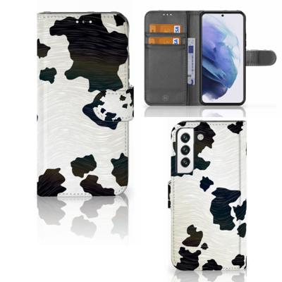 Samsung Galaxy S22 | Telefoonhoesje | Met pasjeshouder | Koeienvlekken