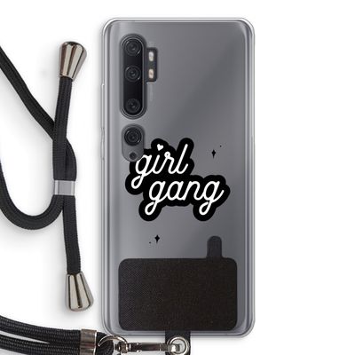 Girl Gang: Xiaomi Mi Note 10 Transparant Hoesje met koord