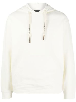Emporio Armani hoodie à lien de reserrage - Tons neutres