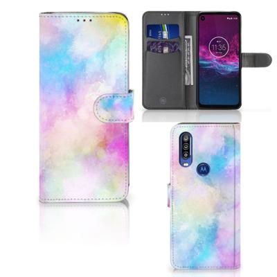 Hoesje Motorola One Action Watercolor Light