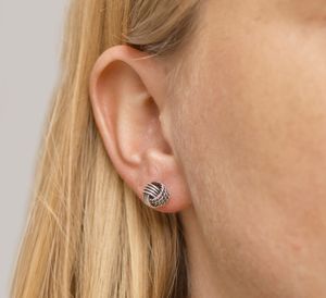 TFT Oorknoppen Oxi Knoop Zilver Geoxideerd Glanzend