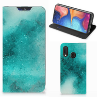 Bookcase Samsung Galaxy A20e Painting Blue - thumbnail