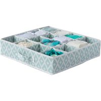 Compactor Opbergbox 40 Cm Polypropyleen Blauw/wit - thumbnail