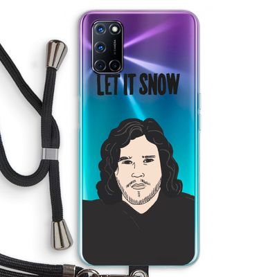 Let It Snow: Oppo A72 Transparant Hoesje met koord