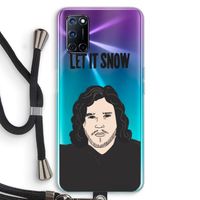 Let It Snow: Oppo A72 Transparant Hoesje met koord