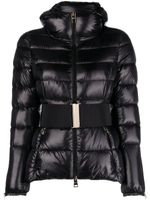 Herno belted hooded quilted jacket - Noir