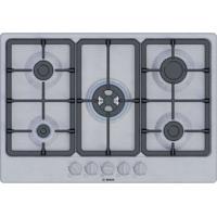 Gaskookplaat - BOSCH Serie 4 - 5 branders - 52 x 75 x 4,5 cm - PGQ7B5K90 - Roestvrij staal