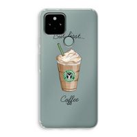 But first coffee: Google Pixel 5 Transparant Hoesje