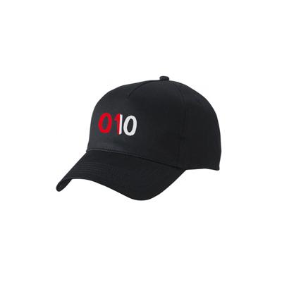 Pet klassiek zwart - 010 rood wit - logo voor