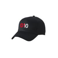 Pet klassiek zwart - 010 rood wit - logo voor