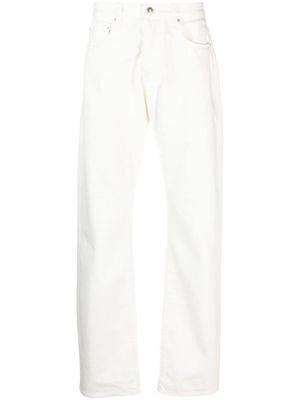 THE BIG WHITE BLUE jean Irving Japan à coupe droite - Blanc