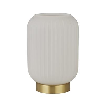 Searchlight TafellampjePearl goud met wit glas - EU61972SB