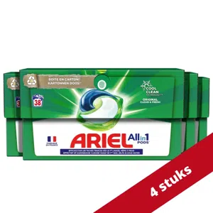 Ariel Pods All-in-1 Original Clean & Fresh Voordeelverpakking - 152 Wasbeurten (4x38)