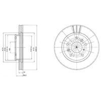 Delphi Diesel Remschijf BG2547 - thumbnail