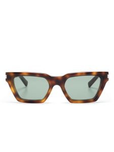 Saint Laurent Eyewear lunettes de soleil à monture papillon - Marron