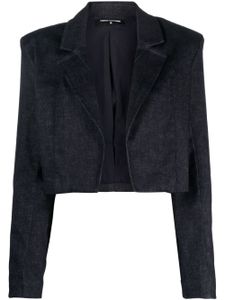 Patrizia Pepe veste crop en jean - Bleu