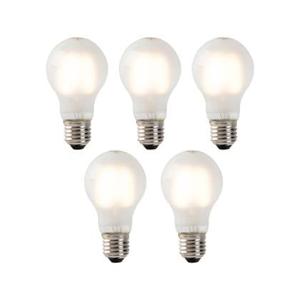 LUEDD Set van 5 E27 LED filament lampen mat glas A60 2W 180 lm 2700K