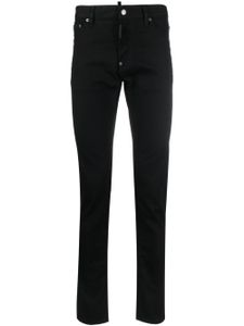 DSQUARED2 logo-patch slim-cut jeans - Noir