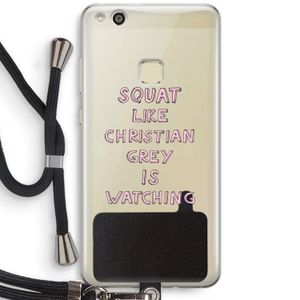 Christian Grey: Huawei Ascend P10 Lite Transparant Hoesje met koord