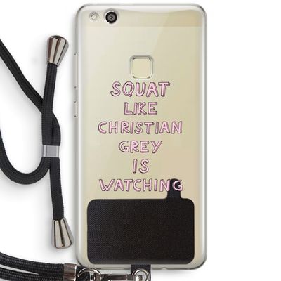Christian Grey: Huawei Ascend P10 Lite Transparant Hoesje met koord