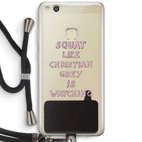 Christian Grey: Huawei Ascend P10 Lite Transparant Hoesje met koord