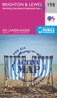 Wandelkaart - Topografische kaart 198 Landranger Active Brighton / Lewes / Haywards Heath | Ordnance Survey