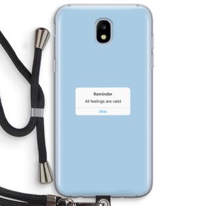 Reminder: Samsung Galaxy J5 (2017) Transparant Hoesje met koord